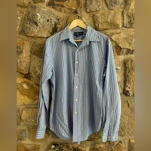 Ralph Lauren classic fit polo striped button down men’s large